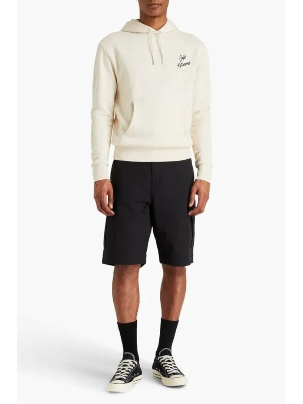 Maison Kitsuné X Café Kitsuné Size 38 Cotton Gabardine Cargo Bermuda Shorts
